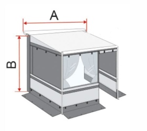 Fiamma Privacy Room Caravanstore Light 250 Van (08764A01-)